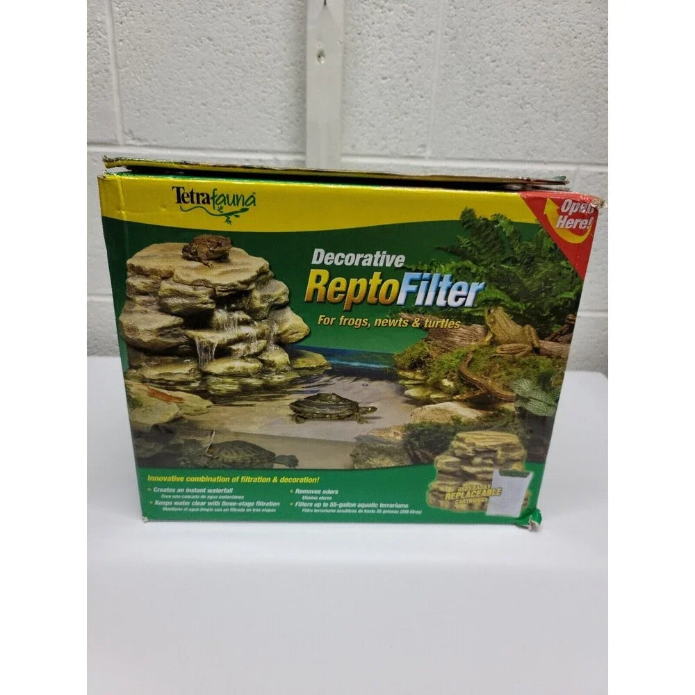 Tetra Decorative ReptoFilter, Terrarium Filtration, Keeps Water Clear
